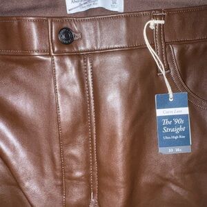 Abercrombie & Fitch Brown Straight Leg Pants